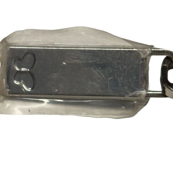 New Borboleta Black Pebbled Travel Make Up Bag Silver Tone Zipper Faux Leather - Picture 7 of 7